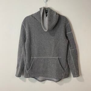 Smartwool Women's Hudson Trail Pullover Fleece Sweater Cowlneck‎ Grey Medium